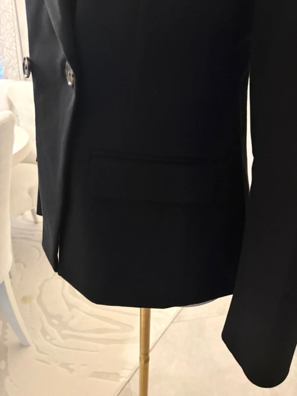 J. Crew Black Double-Breasted Blazer